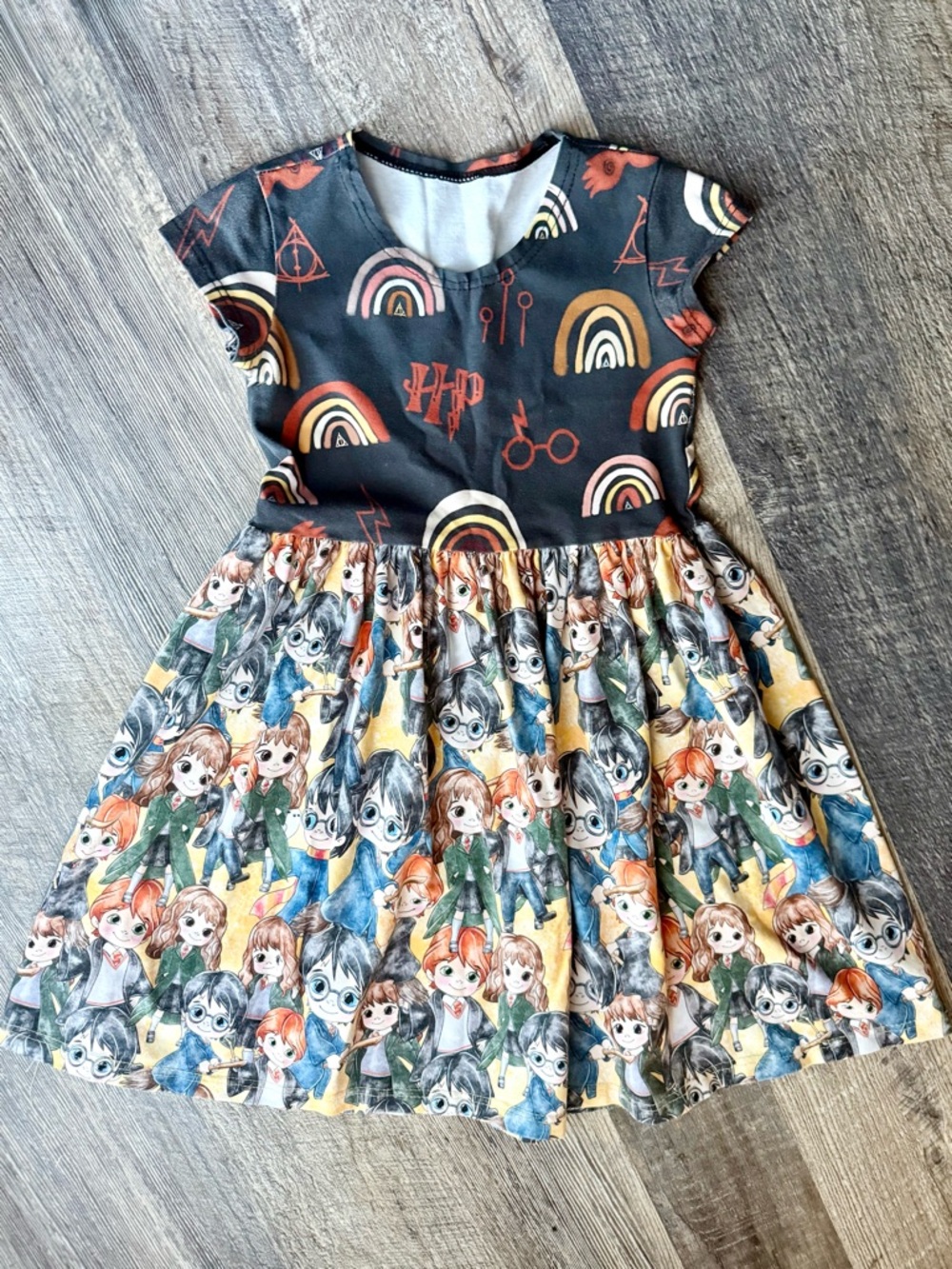 Harry Potter Boutique Twirl Dress Girls Character Print Skater Style Size 6?